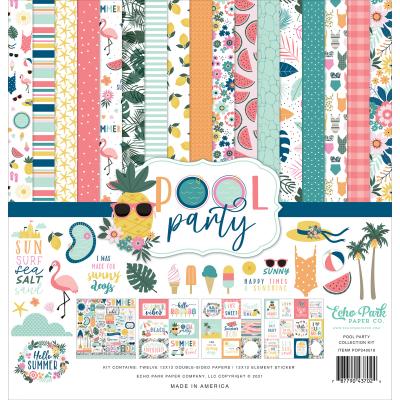 Echo Park Pool Party Designpapier - Collection Kit